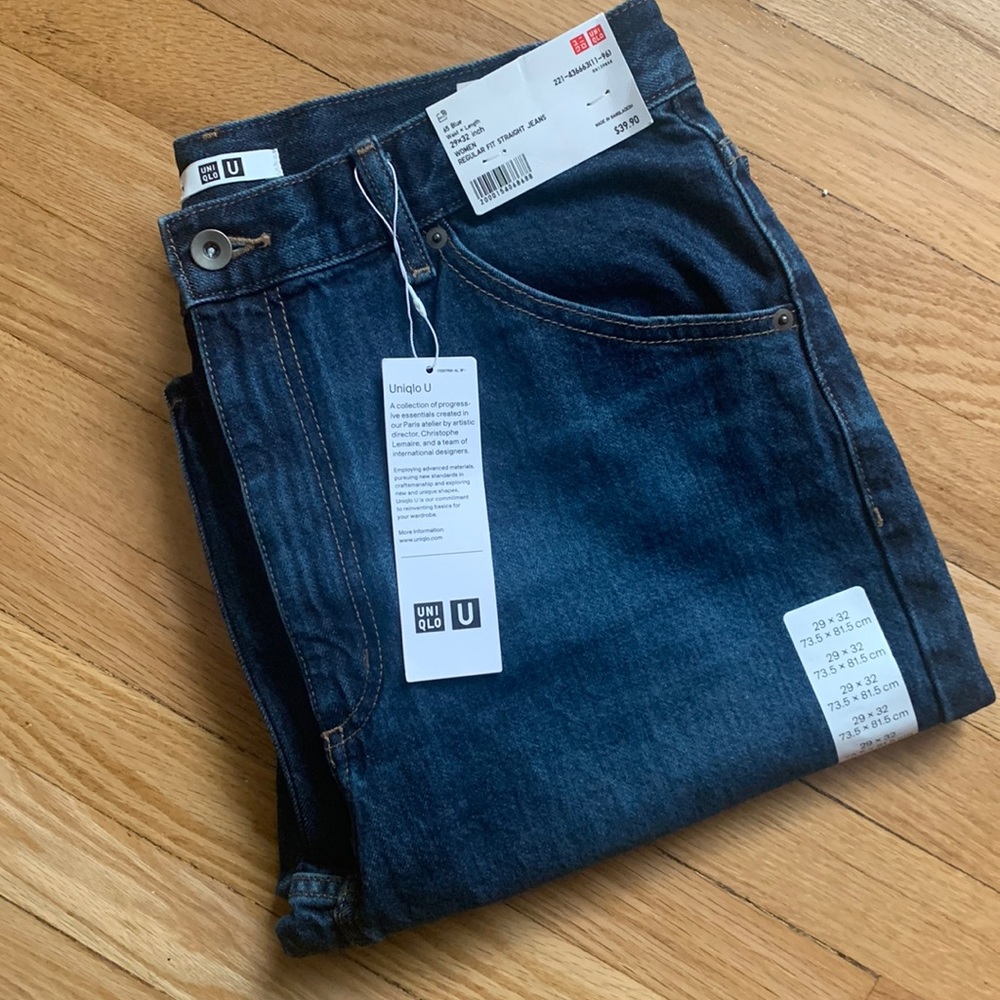 Uniqlo Straight Blue Jeans